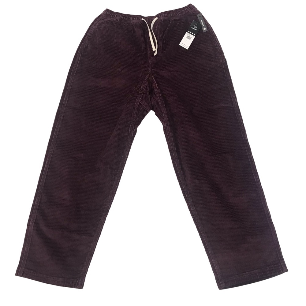 Element Chillin Pull-On Corduroy Pant’s Women’s Size S Burgundy Relax Fit Wide